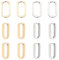 UNICRAFTALE 12pcs Edelstahl Huggie Creolen 21mm Lange Oval Endless Creolen 2 Farben Hypoallergen Huggie Ohrringe Sleepers Sleeper Ohrringe Piercing Ohrringe Kleine Creolen Set