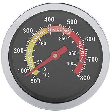 Termometro per Barbecue, Quadrante da 7 cm Indicatore di Temperatura in Acciaio Inossidabile da 50~800 ℉ Termometro per Affumicatore, Grill, BBQ
