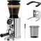 Biolomix Elektrische Kaffeemühle mit abnehmbarem Griffhalter,48 Mahlgradeinstellungen,einstellbar von 2 bis 12 Tassen,Elektrische Kaffeemühle aus Edelstahl,für Drip/Pour/Filter/Kaltextraktion（CG210-1）