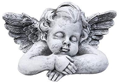 stoneandstyle Pierre Figurine Buste d'ange, Massif en Pierre, Le Gel et aux intempéries jusqu'à -30 °C