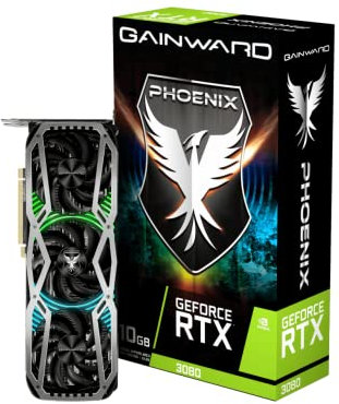 Redux Gaming GeForce RTX 3080 Phoenix 10GB GDDR6X Grafikkarte - 3X DisplayPort/HDMI, 1952, Black
