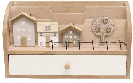 Sifcon International plc Wooden Houses Design Letter Rack