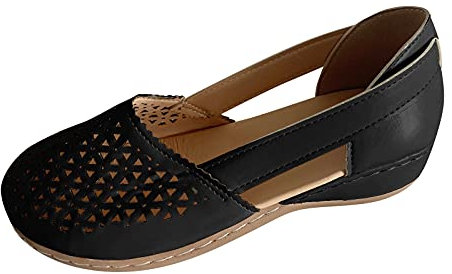 WWricotta Sandales CompenséEs Pour Femme Classiques - Sandales De Sport Et D'ExtéRie Style Vintage Ballerine Sport Bottines Bout Ouvert Sandales D'éTé à LanièRes Tongs Pantoufles DéContractéEs