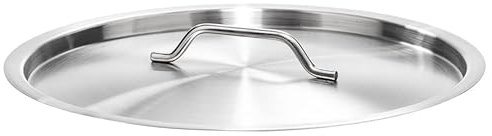 Forgast Coperchio in Acciaio Inox ⌀ 40cm, Coperchio per Pentola, Coperchio per Padella, Coperchio Universale, per Casseruola, Lavabile in Lavastoviglie