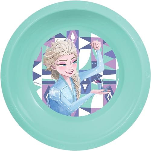 Disney Frozen blaue Plastikschale für Kinder, widerstandsfähig gegen versehentliche Stöße und wiederverwendbar