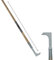 Synx Tools Fugenmesser - Fugenkratzer - Unkrautbürste - Unkrautmesser - Fugenschaber - Unkrautschaber - Fugenschaber mit Stiel 150cm, holz