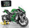 Technik Motorrad Bausteine für Kawasaki H2 SX SE, 2088 Teile 1:5 Klemmbausteine Technik Supermotorrad, Technik Rennen Motorrad Konstruktionsspielzeug, Geschenk für Erwachsene und Kinder Weihnachten