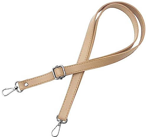Correa de hombro para mujer o bolso de mano, color dorado metálico, longitud ajustable de 70 a 128 cm, ancho de 1,8 cm, variación de color