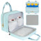 Wearable Breast Pump Bag with Cooler Compartment Compatible with Willow,Elvie,Medela Pump&Momcozy S12 Pro, Carrying Case with a Ice Pack & Waterproof Mat for Breast Pump and Accessories, Blue