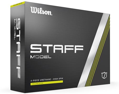 Wilson Unisex-Adult Staff Model Golfball, Yellow, No Size