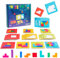 Tetris Duell Spiel, Holzpuzzle Tetris Tangramm, Puzzlespiel, Iq Puzzle Tangram, Kinder Puzzles, Intelligenz Kinde Konzentrationsspiele für Kinder Lustiges Lernspielzeug für Kinders ab 3 Jahre