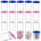 Deepton 18 Pack Small Food Containers with Lids, 120ML Leakproof Airtight Snack Pots with Graduation, Food Storage Containers for Sauces Snacks Microwave