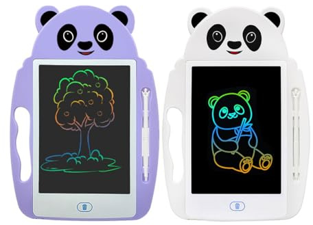2 Pack LCD Drawing Tablet for Kids, 9 Inch Doodle Board Drawing Tablet, Animal Writing Tablet for Kids, Safe Eye-Proof Educational Toy for Boys & Girls Age 3-12 - Ideal Christmas/Birthday Gift