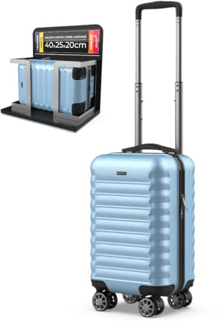NUMADA - Valigia da viaggio Cabina 40 x 25 x 20 cm (20 L) Upfly Underseat 16 XXS con ruote rimovibili. Valigia Cabina ABS Ideale come bagaglio a mano per Ryanair, Vueling o Easyjet