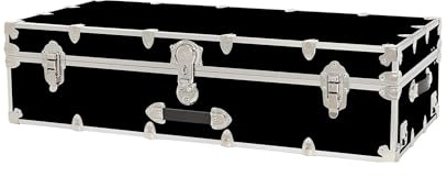 Rhino Trunk & Case Aromatic Cedar Trundle Trunk - 44”x20”x12” Home Storage Chest Trunk With Wheels - USA Made Secure Under Bed Footlocker for Clothes, Blankets & Pillows - Underbed Shoe Storage Box
