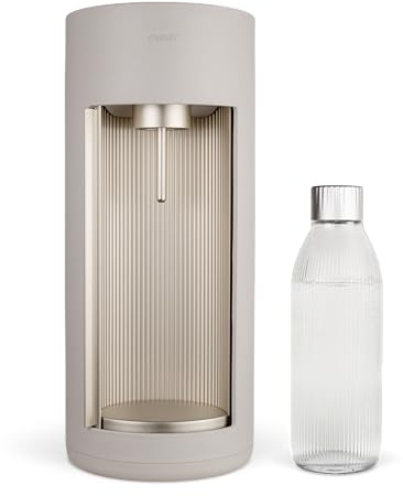 Mysoda Glassy - Gazificador de agua con 1 botella de vidrio (bombona de CO2 no incluida) - Clay