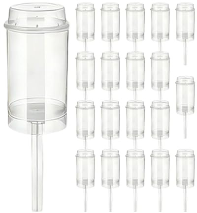 Genérico Push Up Cake Pop Envases - 20 Recipientes Transparentes Caseros para Postres - Envases Tipo Push | para Cumpleaños Boda Reunión Pub Cocina Hogar