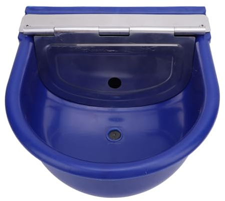 Hamwesh Cuenco de Agua Automático, Acero Inoxidable a Prueba de Herrumbre de Gran Capacidad con Válvula de Flotador Bebedero Automático para Perros, Abrevadero para Caballos, Vacas, Ganado, Granja,