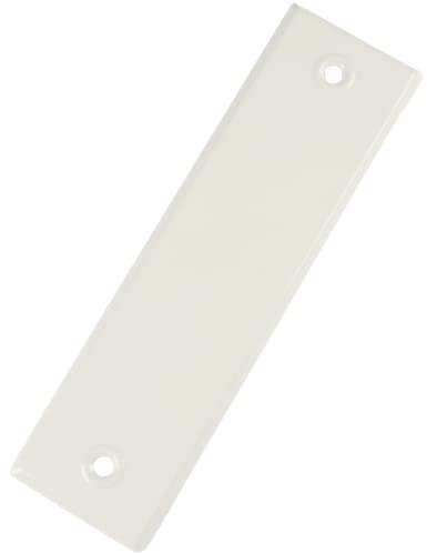 Abdeckplatte ohne Gurtloch mit Lochabstand 16,0cm weiß lackiert