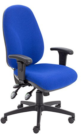 Office Hippo Physio Approved Desk Chair, Ergonomic Home & Office Chair With Adjustable Seat, Back & Lumbar Pump For Comfort & Support, Computer Chair With Adjustable Arms - Royal Blue