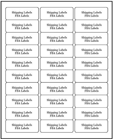 Address Labels for Inkjet Printers 1 x 2-5/8, Pack of 3000 Labels