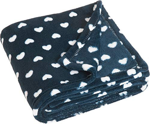 Playshoes 301714 Manta Polar para bebé, 75 x 100 cm, Azul