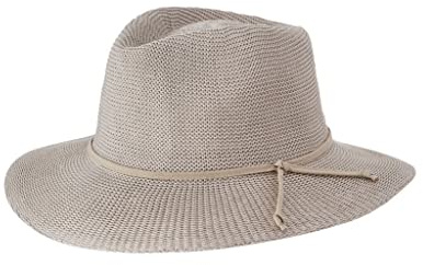 House of Ord Cape Town Gilly Fedora Chapeau de Soleil pour Femme Anti UV UPF50+ M/58cm Taille Régable - Taille: M-L/58cm - Pierre