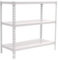 Simon Rack Schwerlastregal, 900x1000x300 mm, Bis 180 kg Belastbar, 3 Verstellbare Ablagen, Kellerregal, Lagerregal, Weiss - Simonclick