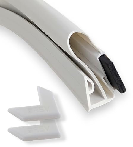 DEKAROX 200x100cm Türdichtung Gummidichtung Set für Kühlschrank Gefrierschrank KühlGefrierKombination