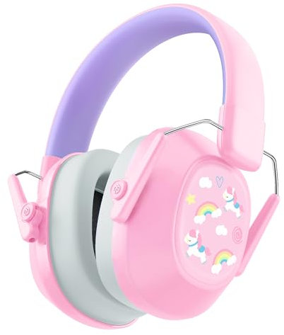 iClever Casque Anti Bruit Enfant, Protection Auditive SNR 29dB, Taille Ajustable pour Tous les Âges, Pliable & Confortable, Casque Anti-Bruit pour Concerts, Feux d'Artifice, Autisme, Hypersensibilité
