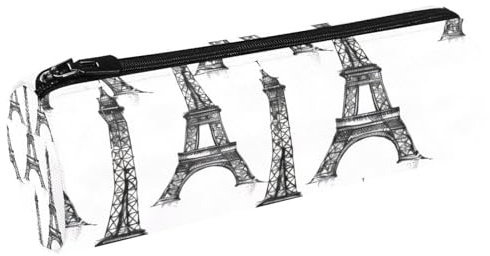VAPOKF Trousse à crayons en toile Paris Tour Eiffel - Pour ranger des stylos, des pièces de monnaie, des cosmétiques, des cosmétiques, des fournitures de bureau, des élèves, multicolore,