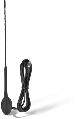 Eightwood FM/AM Dachantenne Auto Radio Antenne Marine Radio Antenne FM Autoantenne 2M Verlängerung Kabel für Boot, Auto, LKW, Vans, Wohnwagen, Wohnmobil, Yacht Radiotuner