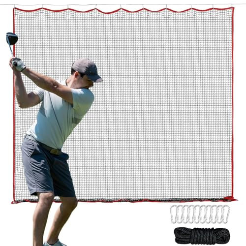 Baseball-Schlagnetz, Softball-Pitching-Netz | 10x10ft Golfball-Ziel-Wurfnetz für den Hinterhof - Ballsport-Fangübungsnetz für Garten, Hof, Rasen, Spielplatz, Garage