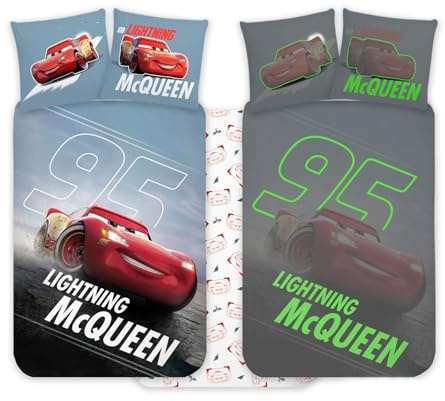 Cars Rayo Mcqueen Funda Nórdica Bebé 100x135 + Funda Almohada 40x60 Brilla