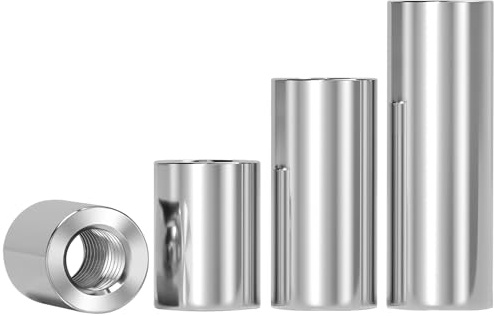 Ctyjia 20 Pièces Écrous D'accouplement Cylindrique, M3×6×10mm Connecteur D'écrous 304 en Acier Inoxydable, Écrou Long Tige pour Support, Mécanique