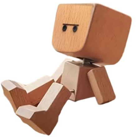 Figura de Hombre de Madera, oscilante, para decoración de Coche, decoración Interior Divertida para casa, Auto-Madera, oscilante, decoración de Interiores