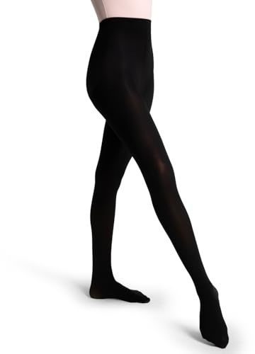 Capezio womens Studio Basics Footed tights, Black, Large-X-Large US