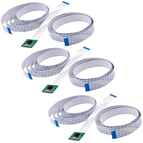 AZDelivery 3 x Kamera Kit für Raspberry Pi mit Kamera inkl. 15cm Flexkabel, 50cm Flexkabel und 200cm Flexkabel