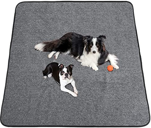 ULIGOTA Extra Large Washable Dog Pee Pad 165x121cm Non-Slip Pet Playpen Mat Waterproof Reusable Floor Mat for Puppy/Senior Dog Whelping Incontinence Housebreaking