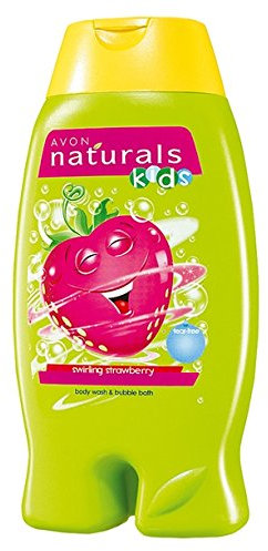 AVON SWIRLING STRAWBERRY Duschgel & Schaumbad für Kinder *NEU*OVP*