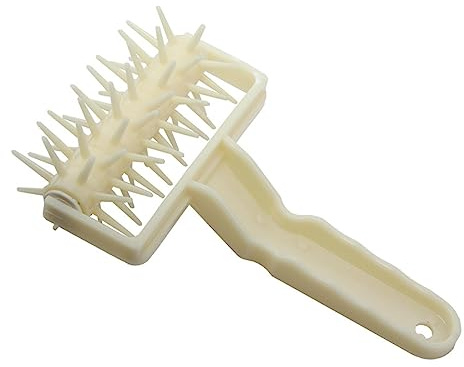 Firulab Rodillo para Masa de Pizza,Rodillo de repostería ergonómico doméstico con Pinchos - Herramienta para Hacer Pizza para Hornear Regalo de Amante, Cocina casera Pizza Docker para Restaurante