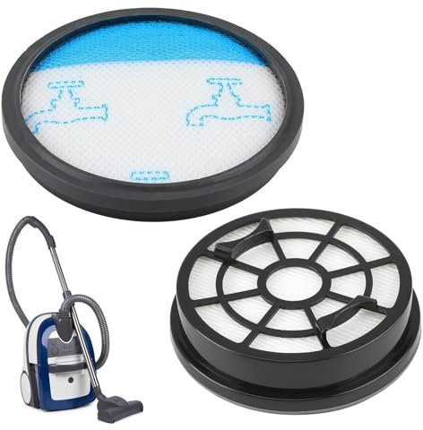 2 Filtro Aspiradora para Rowenta Swift Power Cyclonic RO2910 RO2913 RO2915, Sustituye Filtro Prefiltro y Postfiltros de Repuesto para Rowenta RO2932 RO2933 RO2957, Filtro de Aspiradora Accesorios