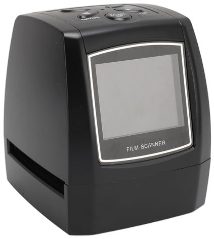 Escáner de Película Escáner de Películas y Diapositivas de 5M/10M, Convierte 135 110 126 y Películas/Negativos Super 8 en Fotos Digitales JPEG, Pantalla LCD de 2,36 Pulgadas