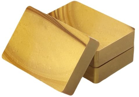 Gokoti Bottle Sealing Wax Blocks - Resilient and Versatile Bottling Wax for Wine, 4 Wax Nuggets 0.5lb with PTFE-Tape,Gold