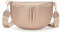 Vezluax 30x20cm umhängetasche Damen Bauchtasche Damen Groß Vegan Leder Crossbody Bag stylisch Frauen mit breitem Gurt Rosé Gold