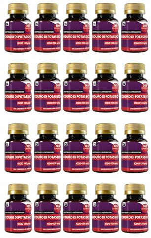 Ioduro Di Potassio 7300 Compresse Iodio 150 mcg | 1 Compressa al Giorno | Senza Glutine e Lattosio | non di origine animale