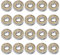 20 Stück 608ZZ Kugellager 8x22x7mm, Metall Kugellager 608ZZ, Staubschutz Doppelt Geschirmte Kugellager, Geräuscharm Skateboard Kugellager, Radial Rillenkugellager für Skateboard Roller Inline Skates