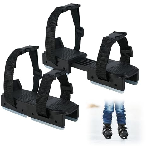 Qiuyanbo Toddler Ice Skates,Adjustable Kids Ice Skates with Durable Hook and Loop Fastener Straps for Toddlers, Junior Skater