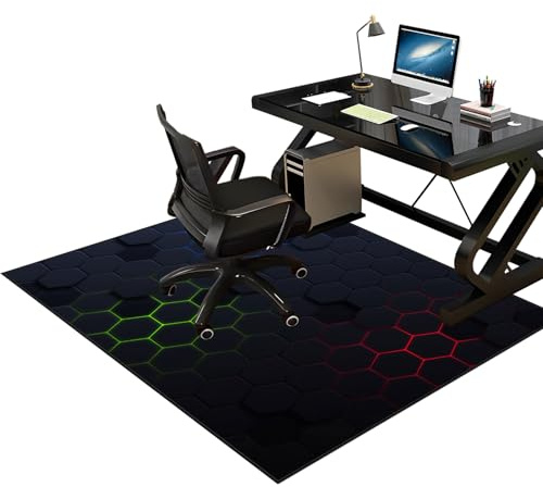 Alfombrilla para Silla para Suelos Duros Alfombra Silla Gaming Gaming Protector de Suelo Alfombra Silla Oficina Antideslizante Oficina Escritorio Gamer Alfombrilla Alfombras para Sillas 60 x 90 cm