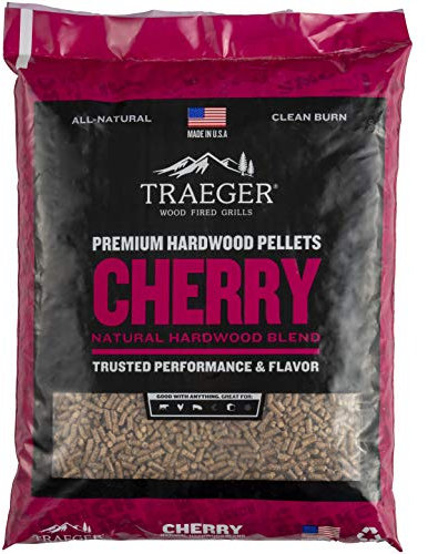 Traeger – Granulés en bois de cerisier 100 % naturel pour griller, fumer, cuire, rôtir, braiser et barbecue (9 kg) - PEL309 -
